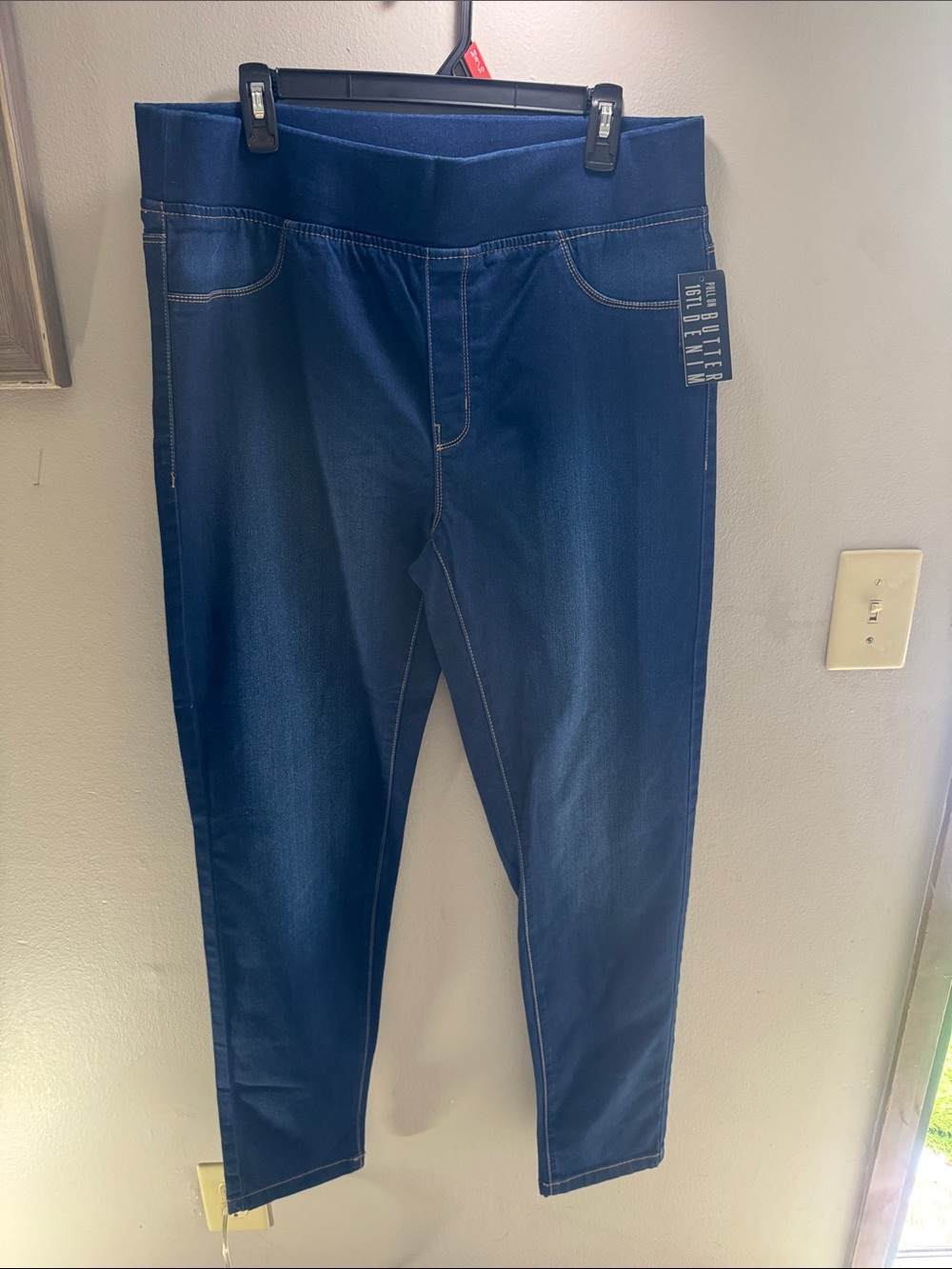 Avenue Dark Blue Pull-On Jeggings